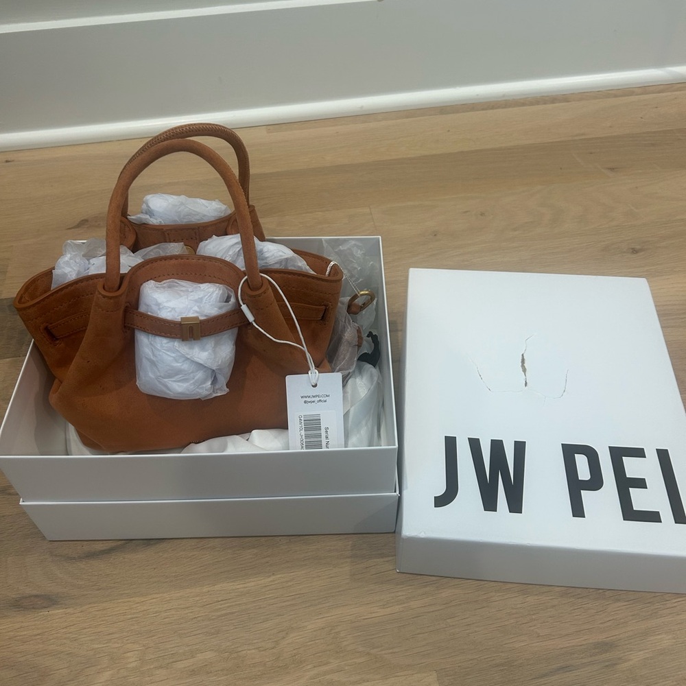 JW PEI Hana mini faux suede tote bag